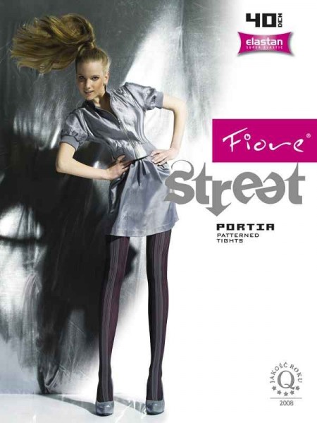 Fiore Modische Strumpfhose in Streifen-Optik Portia 40 den