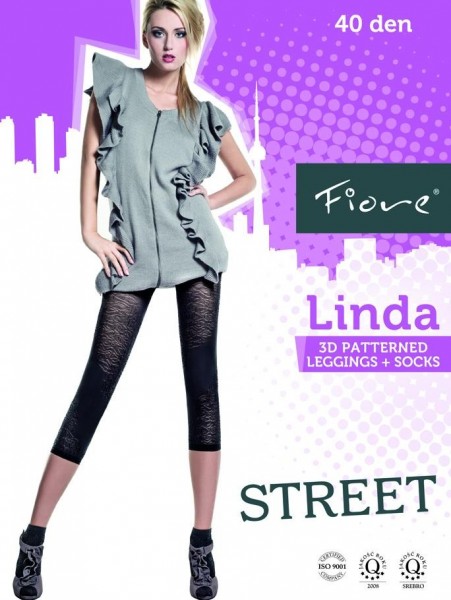 Fiore Microfaser-Leggings mit S
