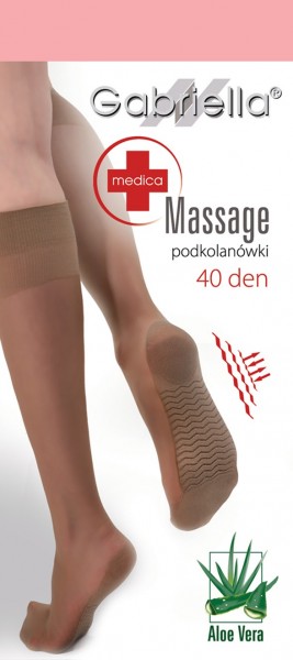 Gabriella Bequeme Kniestruempfe mit Massage-Effekt, 40 DEN