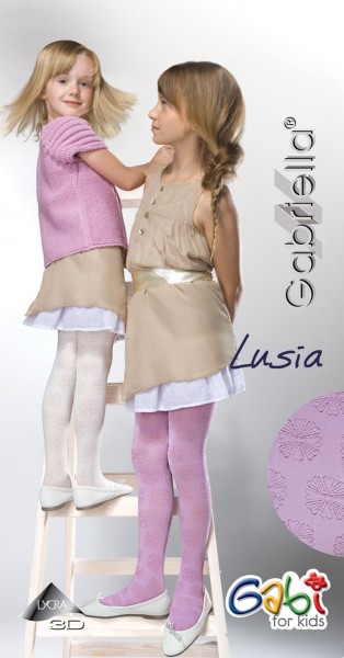 Gabriella Strumpfhose mit Blumenmuster fuer Maedchen Lusia