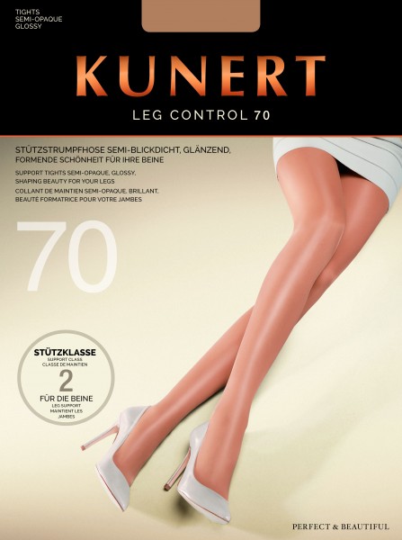 Kunert Glatte glänzende Stützstrumpfhose Leg Control 70