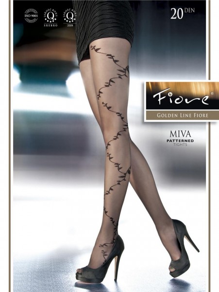 Fiore Feinstrumpfhose mit floralem Muster Miva 20 DEN