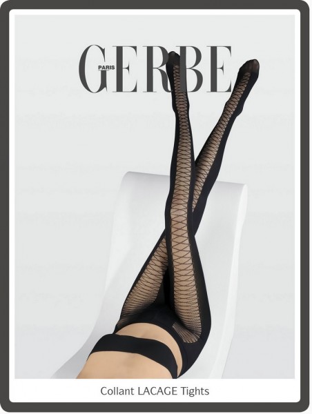 Gerbe Extravagante Strumpfhose mit verfuehrerischem Muster Lacage