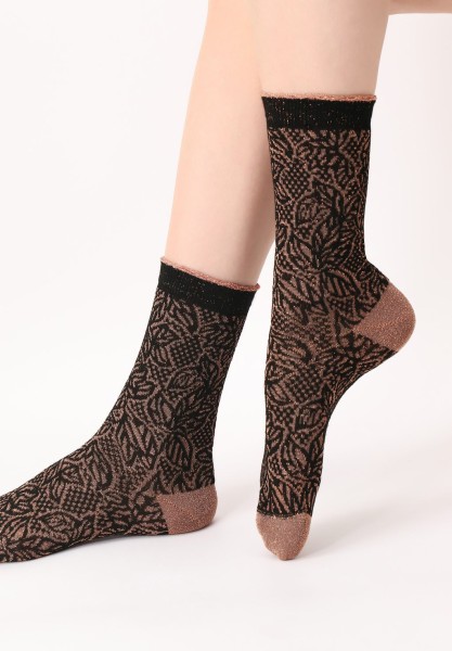 Oroblu - Sehr weiche Socken mit Viskose und elegantem, glitzerndem Muster