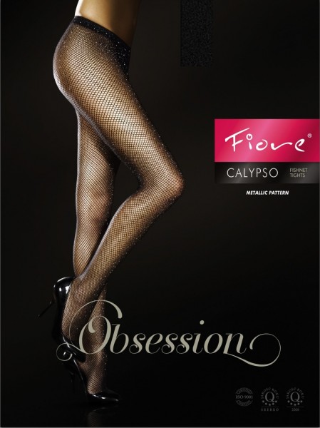 Fiore Dezent schimmernde Netzstrumpfhose Calypso