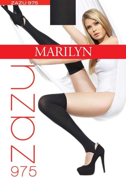 Marilyn ueberkniestruempfe mit Steg Zazu von Marilyn, 100 DEN