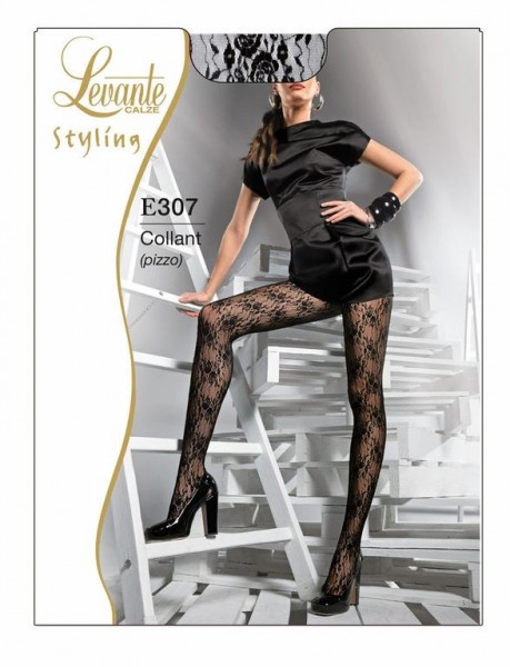 Levante Elegante Strumpfhose mit Blumenmuster