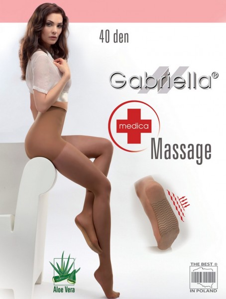 Gabriella Feinstrumpfhose mit Massage-Effekt, 40 den