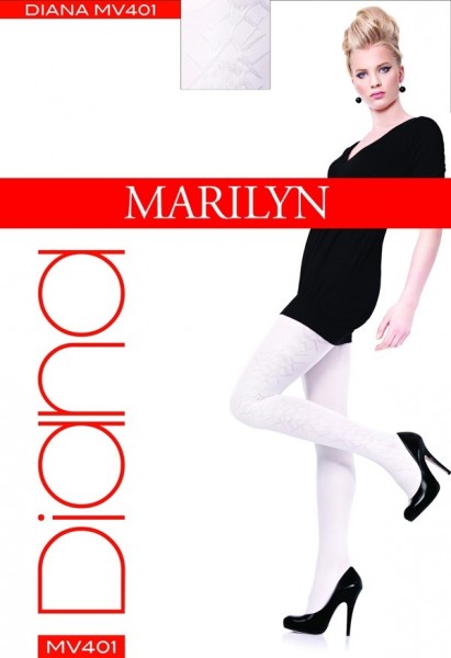 Marilyn Elegante Strumpfhosen mit dezentem Muster Diana 60 DEN