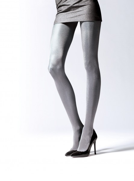 Blickdichte Strumpfhose mit metallischem Glanz 50 DEN von Knittex