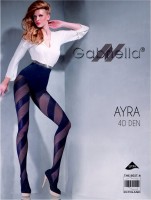 Gabriella Modische Strumpfhose mit diagonalen Streifen Ayra, 40 DEN Gabriella Modische Strumpfhose mit diagonalen Streifen Ayra, 40 DEN