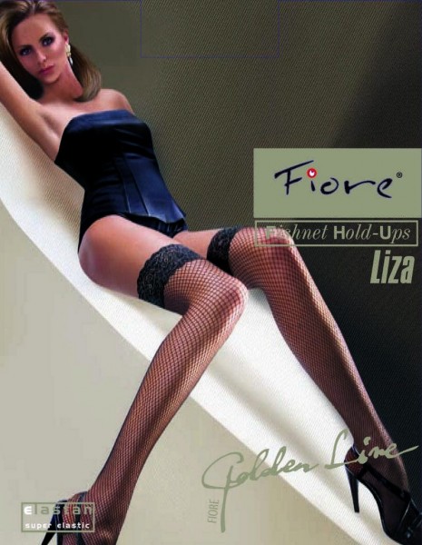 Fiore Halterlose Netzstruempfe Liza