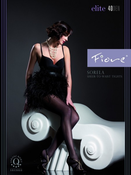 Fiore Elegante Strumpfhose Sorela 40 DEN ohne Muster