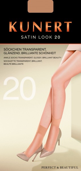 Kunert Satin Look 20 - Glänzende Feinsöckchen