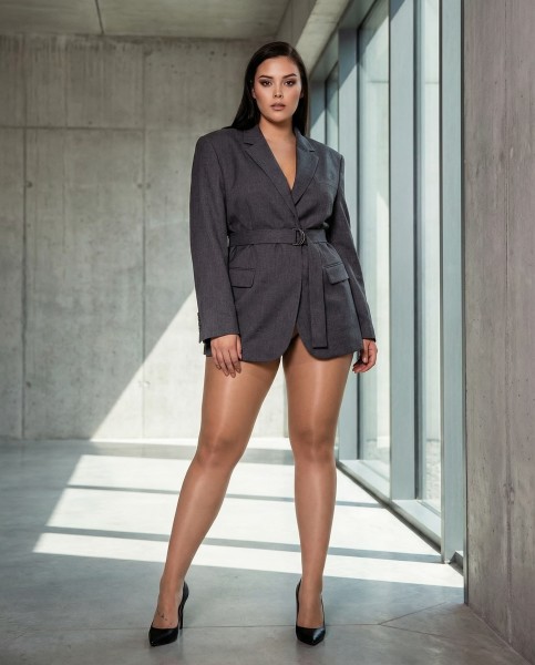 Glamory Supersize 20 - Glänzende sehr große Feinstrumpfhose