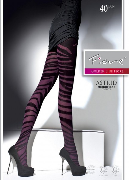 Fiore Elegante Strumpfhose mit trendigem Muster Astrid