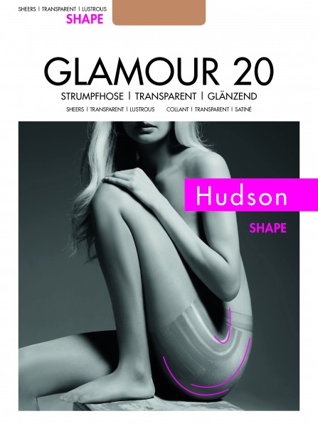 Hudson Glamour 20 Shape - Glänzende figurformende Feinstrumpfhose