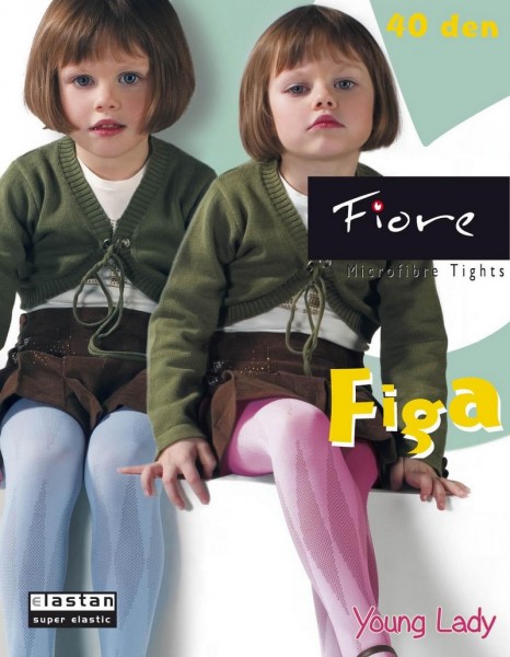 Fiore Kinderstrumpfhose aus Microfaser mit Muster Figa 40 DEN