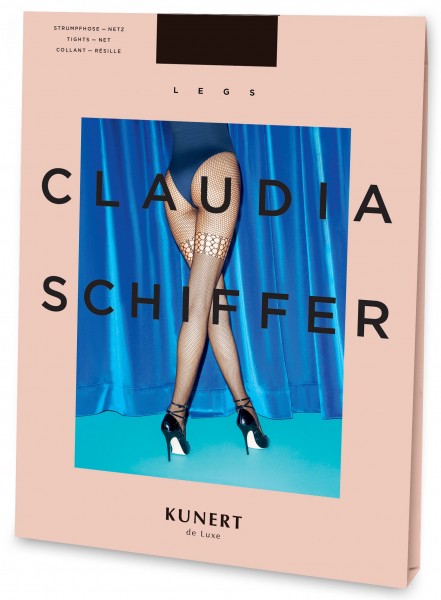 KUNERT de Luxe Claudia Schiffer Legs Style No. 3 - Netzstrumpfhose mit Strumpfoptik