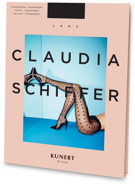 KUNERT de Luxe Claudia Schiffer Legs No. 1 - Polka Dots Strumpfhose