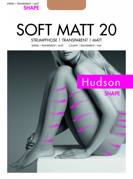Hudson Soft Matt 20 Shape - Figurformende Feinstrumpfhose in matter Optik