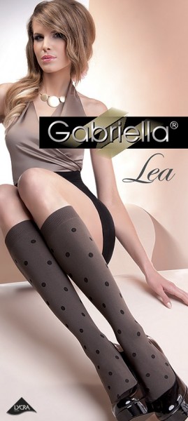 Gabriella Blickdichte Kniestruempfe mit Tupfendesign Lea, 60 DEN