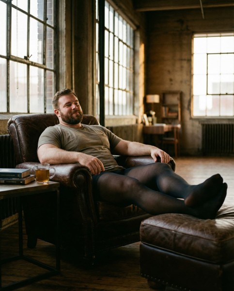 Glamory Support 40 - Semi-blickdichte Stützstrumpfhose für Männer