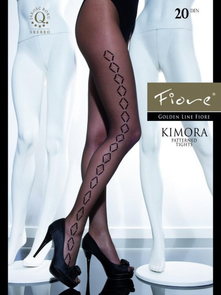 Fiore Feinstrumpfhose mit Muster Kimora 20 DEN