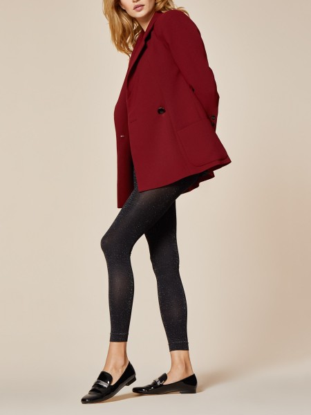 Fiore - Glamourös schimmernde, blickdichte Leggings