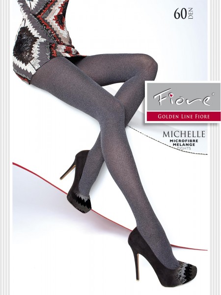 Fiore Michelle - Blickdichte Strumpfhose in angesagter Melange-Optik
