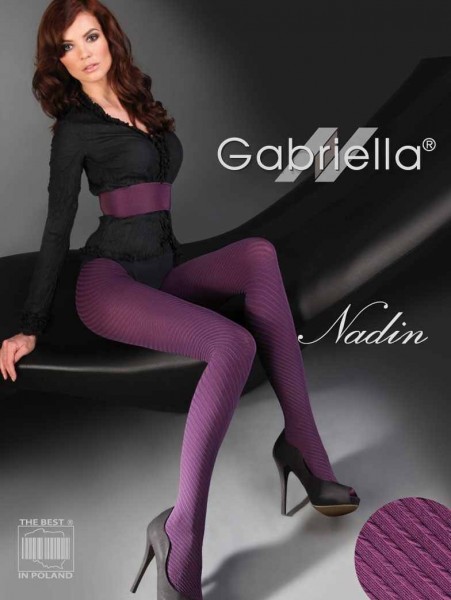 Gabriella Elegante Strumpfhosen Nadin mit durchgehendem 3D-Muster