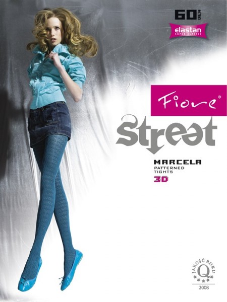 Fiore Strumpfhose mit einem 3D-Muster Marcela 60 DEN