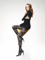 Omero Leona - Netzstrumpfhose mit wunderschönem Muster in Spitzen-Optik Omero Leona - Netzstrumpfhose mit wunderschönem Muster in Spitzen-Optik