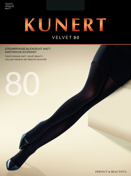 Kunert Blickdichte Strumpfhose ohne Muster Velvet 80