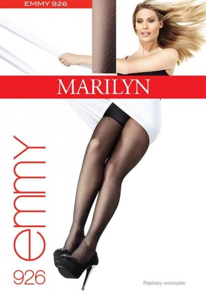 Marilyn Elegante Feinstrumpfhosen mit verspieltem Tupfenmuster Emmy, 20 DEN