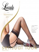 Klassische Strapsstrümpfe mit dezent gemustertem Abchluss Vanessa von Levante Klassische Strapsstrümpfe mit dezent gemustertem Abchluss Vanessa von Levante