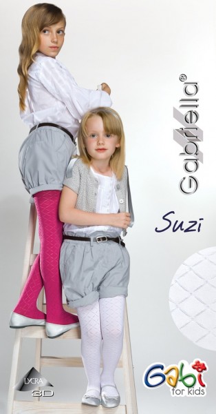 Gabriella Kinderstrumpfhose mit Rautenmuster Suzi