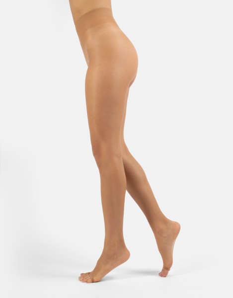 Cette - Laufmaschenresistente, zehenfreie Sommerstrumpfhose mit Satin-Finish