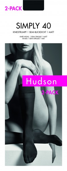 Hudson Simply 40 - Semi-blickdichte, matte Kniestrümpfe - 2-pack!