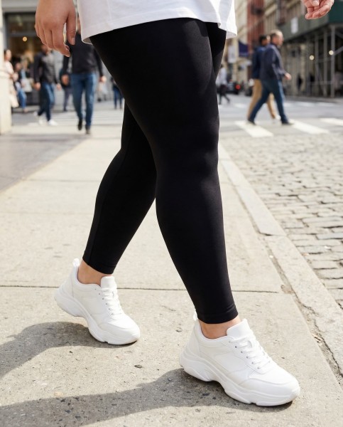 Glamory Velvet 80 - Blickdichte Leggings in Übergrößen