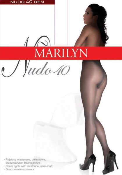 Marilyn Klassische glatte Feinstrumpfhosen Nudo 40 DEN