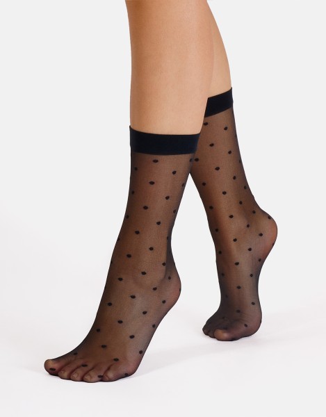 Cette - Transparente Söckchen mit Polka Dots