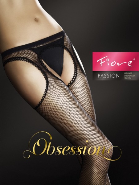 Fiore Netz-Strapsstrumpfhose Passion