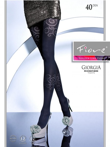 Fiore Strumpfhose mit dezentem Muster Giorgia 40 DEN